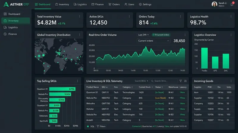 Custom ERP & Enterprise Inventory Management Platform